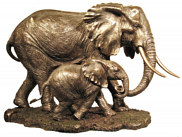 Bronze Elephant Tembo Authentic African Crafts