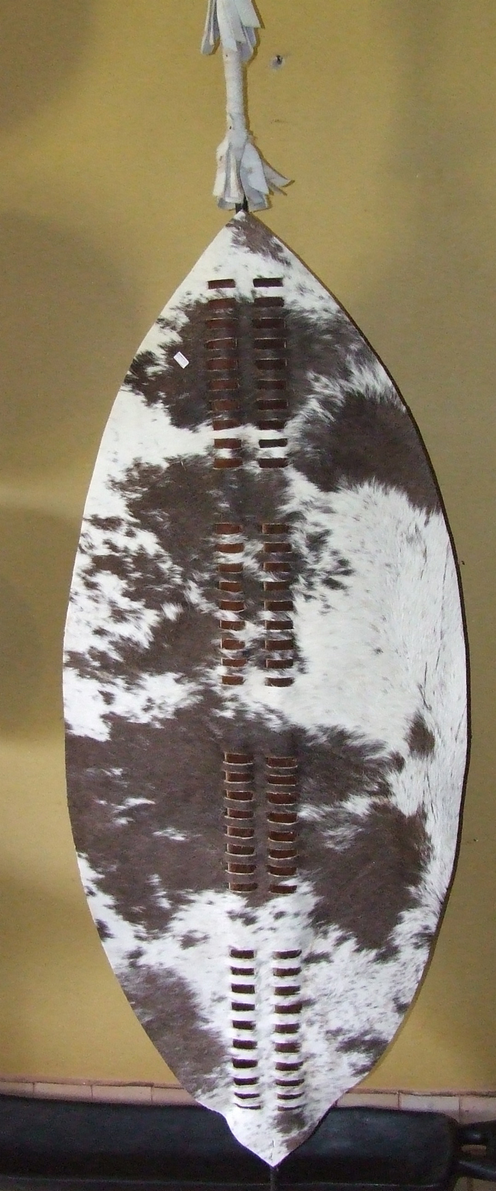 Zulu War Shield (Shaka Size) uFalaza Regiment (Clouds of the Sky) King Cetshwayo 1878
